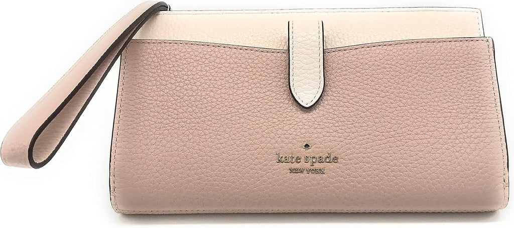 Medium Pebbled Leather Phone Wallet Wristlet N859