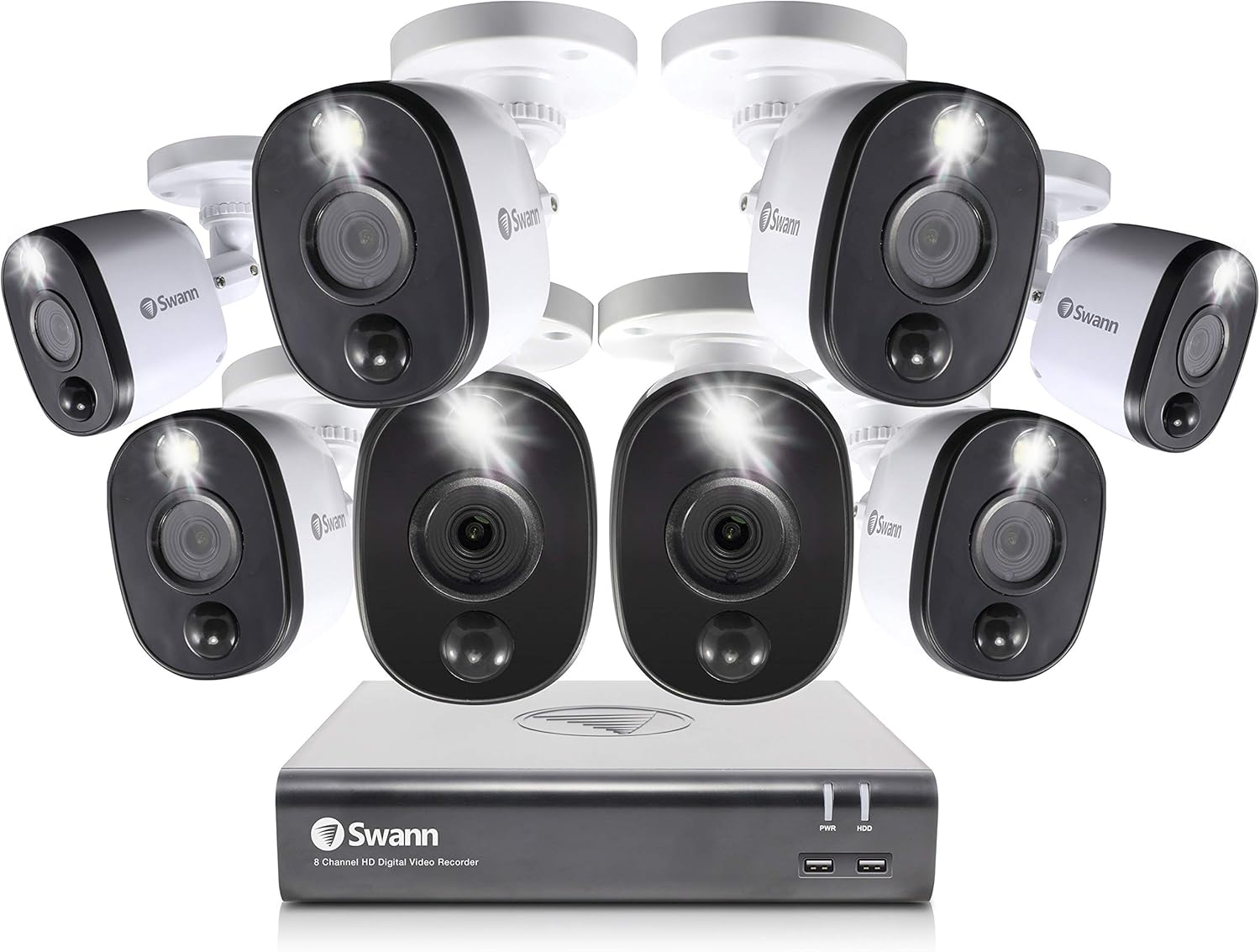 8 Channel 1080p HD DVR Security Camera System with 1TB Hard Drive O597163