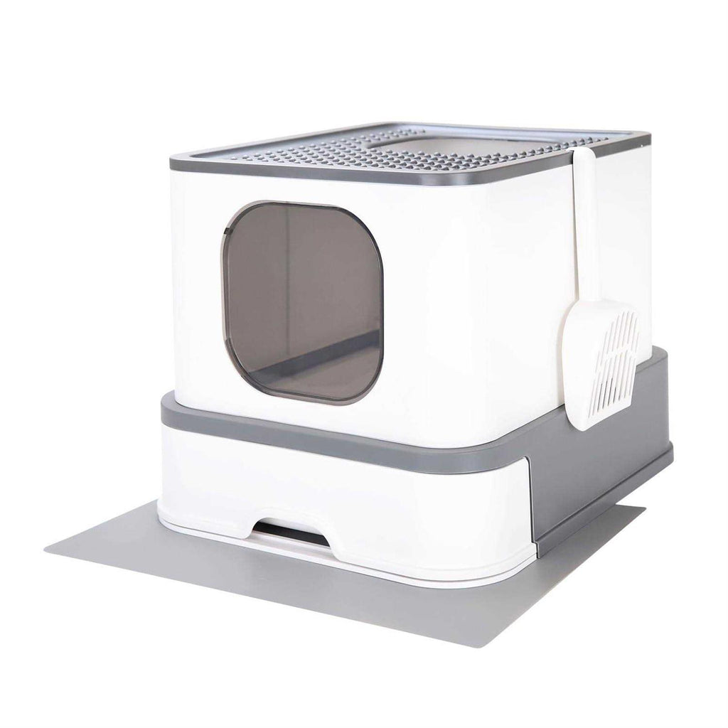 Large Top Entry Cat Litter Box with Lid H4213