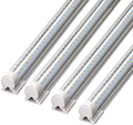 8FT 72W 9000LM 5000K Daylight White T8 Linkable LED Shop Light, 4 Packs O95387