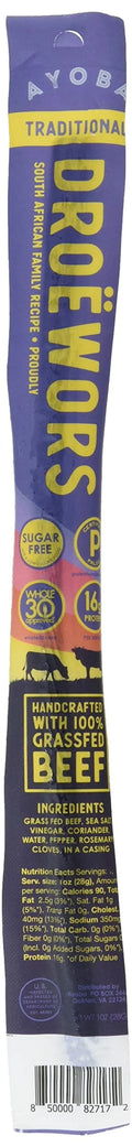 Beef Stick Droewors Case of 12 1 OZ V72701