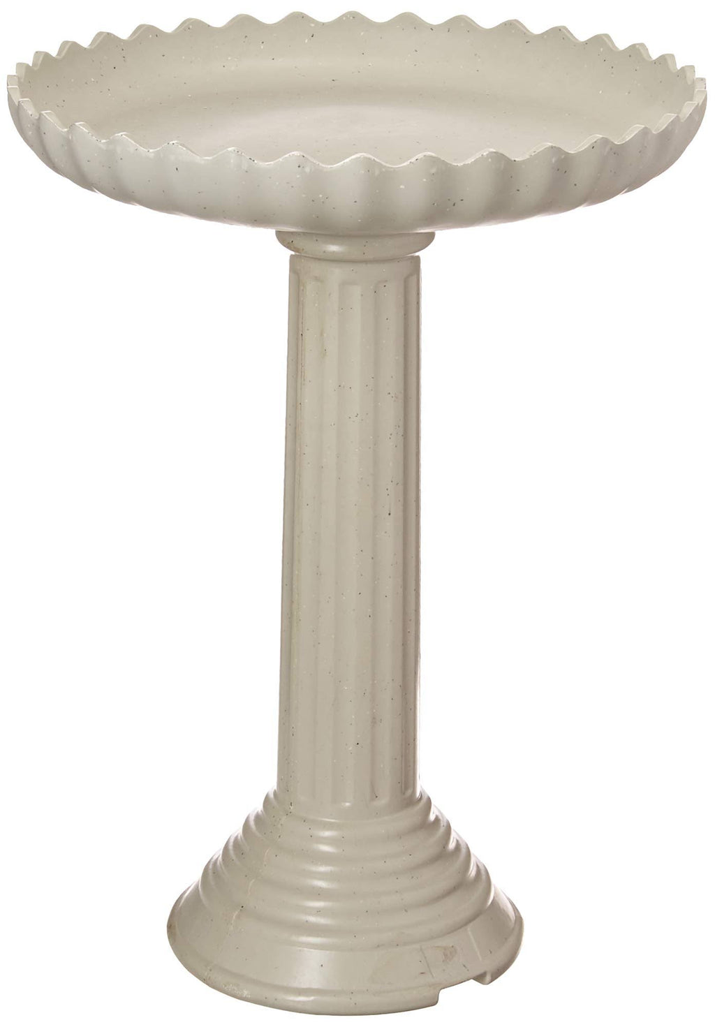 Scalloped Birdbath and Pedestal Combo Z2876