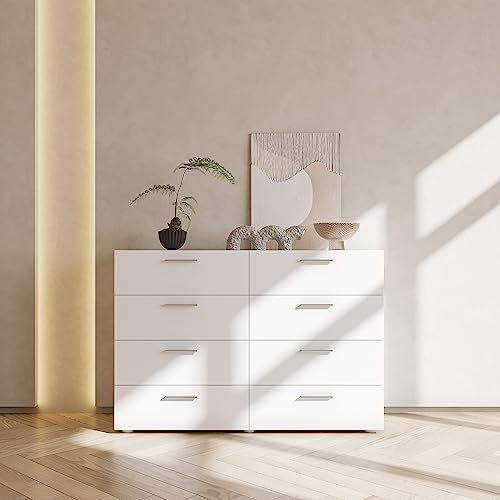 White 6-Drawer Double Dresser T3632