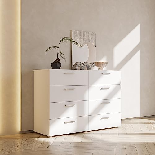 White 6-Drawer Double Dresser T3632