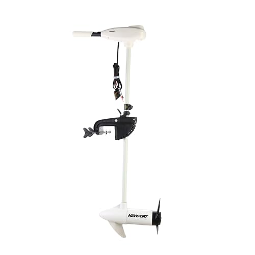 62lb Thrust Transom Mounted Saltwater Electric Trolling Motor with LED Battery Indicator 40" Shaft K558