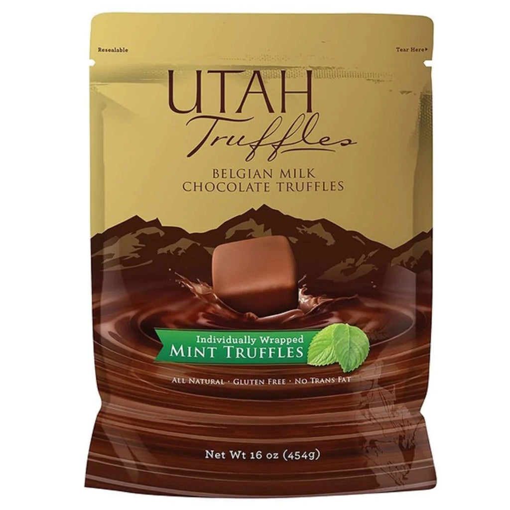 Belgian Milk Mint Chocolate Truffles 16 Oz Bag Q9790