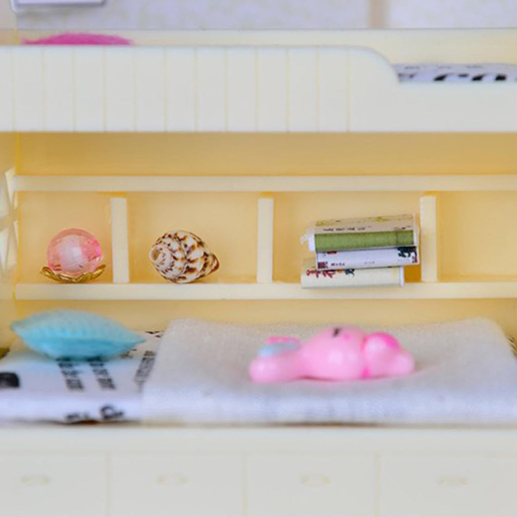 1/12 Scale Miniature Double Bunk Bed Y258445