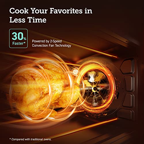 11-in-1 Air Fryer Oven, 13Qt with Rotisserie, 6 Accessories N4205