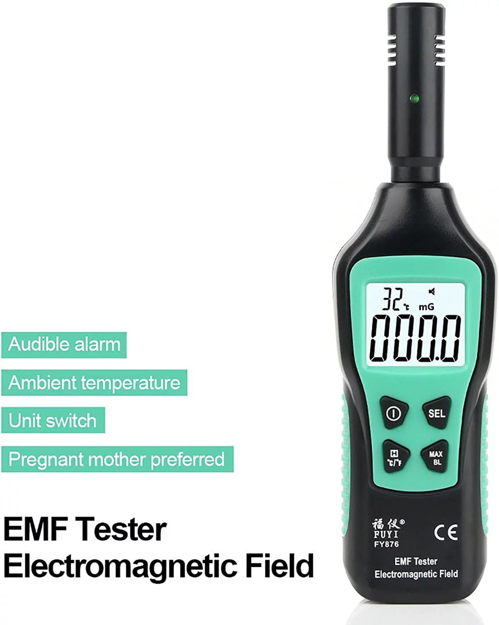Handheld EMF Meter Digital LCD EMF Detector Z836