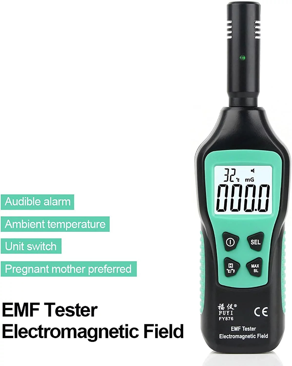 Handheld EMF Meter Digital LCD EMF Detector Z836