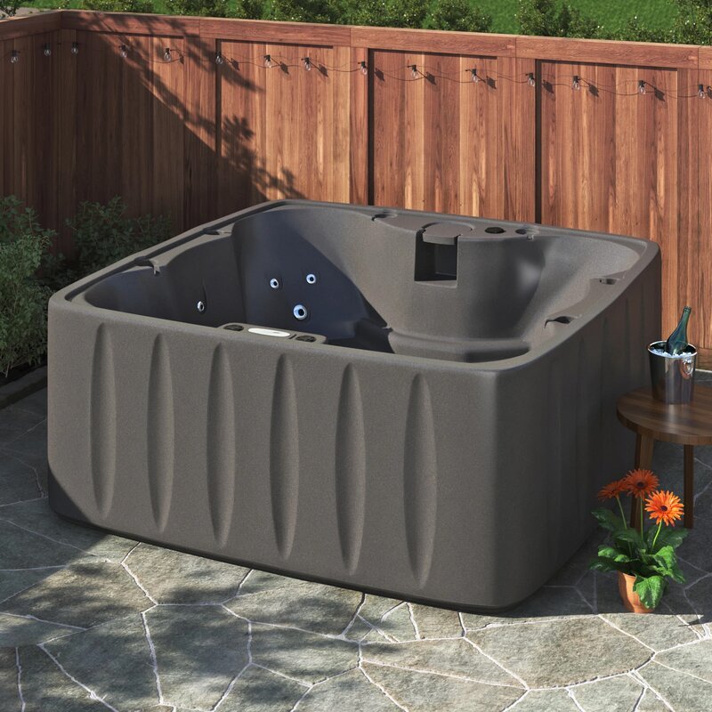 6 Person 29 Jet Square Plug And Play Hot Tub V9869