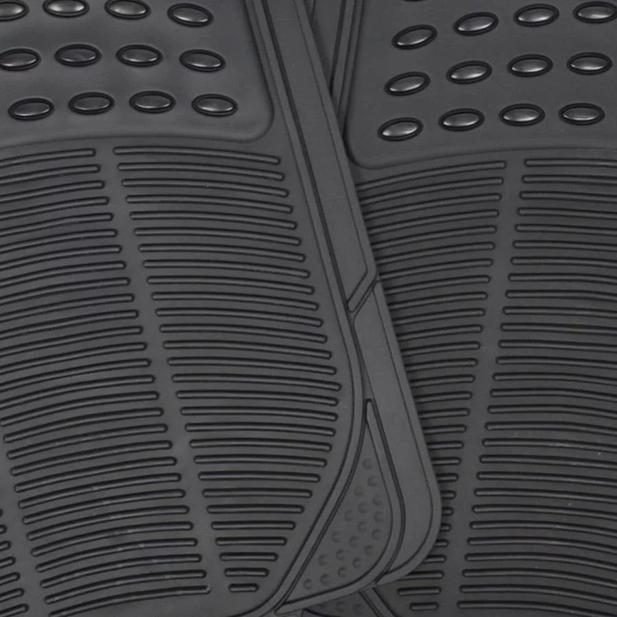 Black Heavy Duty Rubber Floor Mats 2-Piece K5287
