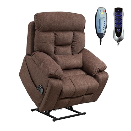 Oversized Power Lift Recliner Chair with Heat and Massage T455