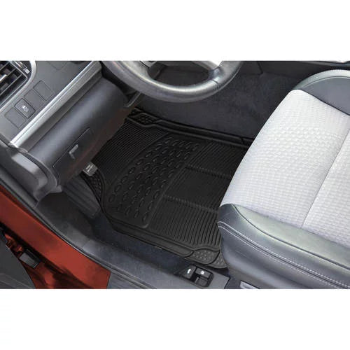 Black Heavy Duty Rubber Floor Mats 2-Piece K5287