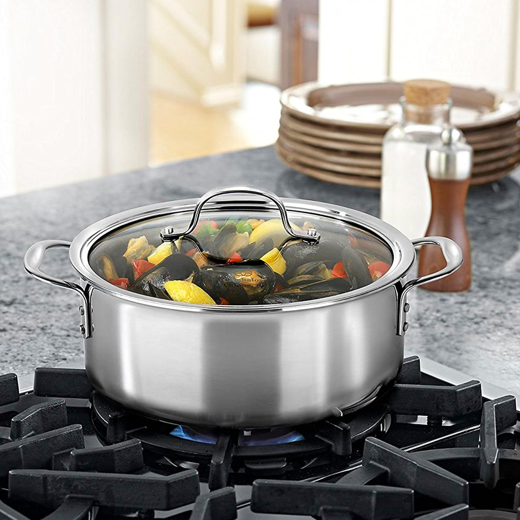 Tri-Ply Stainless Steel Dutch Oven, 5-quart W5151