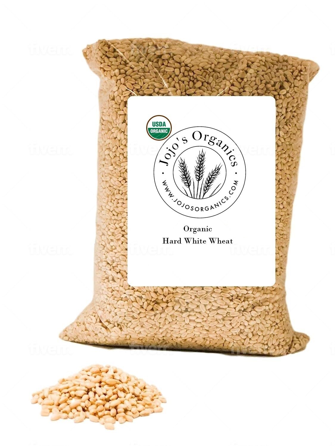 Hard White Wheat Berries Organic 5 lbs T7649