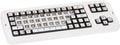 Color Coded US Computer Keyboard with White Lettering I148