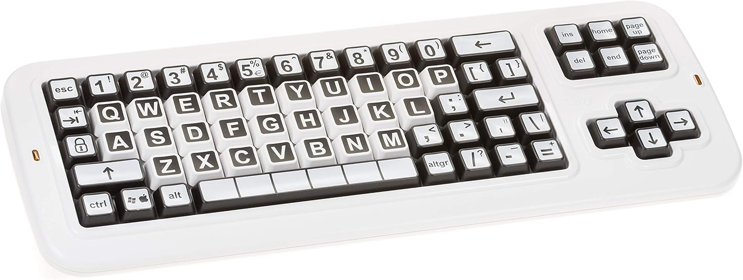 Color Coded US Computer Keyboard with White Lettering I148