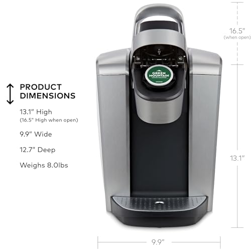 Brushed Silver Single Serve K-Cup Pod Coffee Maker Q604380
