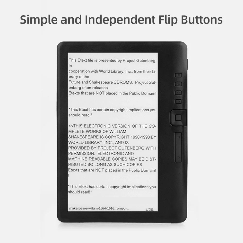 7 inch E-book Reader with 8GB Memory X300