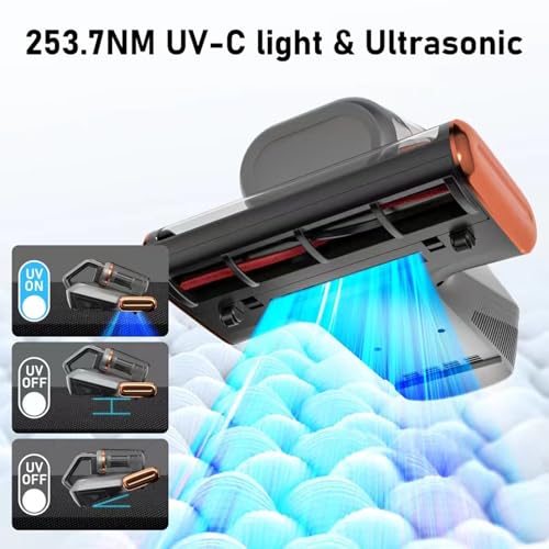 400W 15Kpa Suction Double-Cup Bed Vacuum Cleaner with UV & Ultrasonic J963836