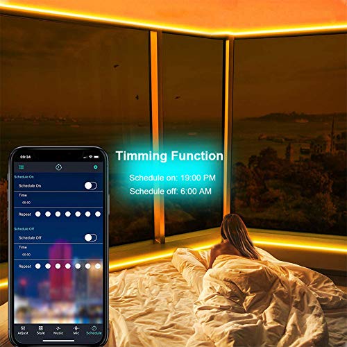 30ft WiFi RGB Dimmable Waterproof LED Strip Lights N412099