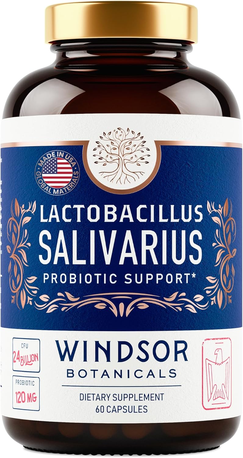 L Salivarius Probiotic Capsules, 24bn CFU, 60 Caps O1834
