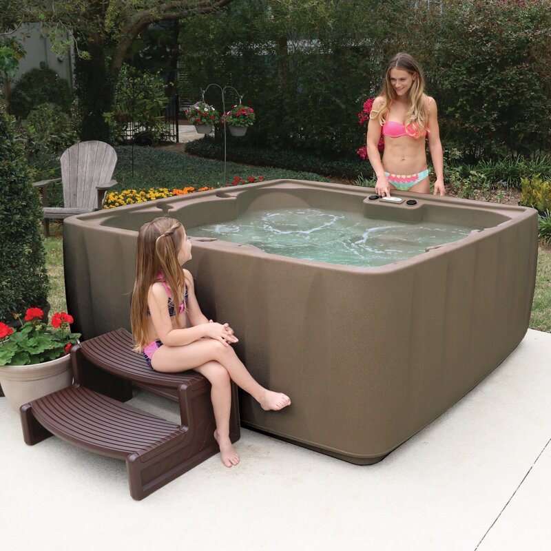 6 Person 29 Jet Square Plug And Play Hot Tub V9869