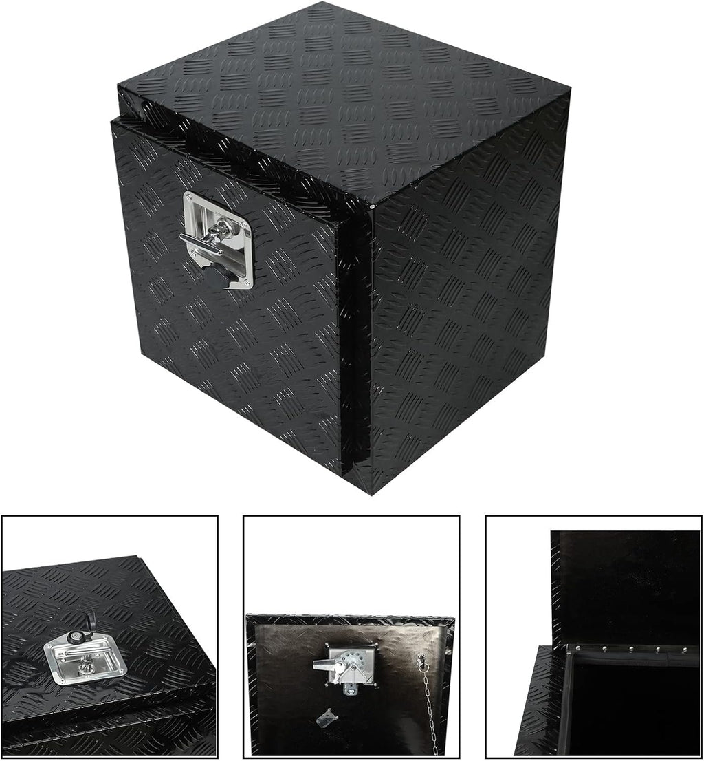 Black Aluminum 5 Bar Tread Tool Box G7637
