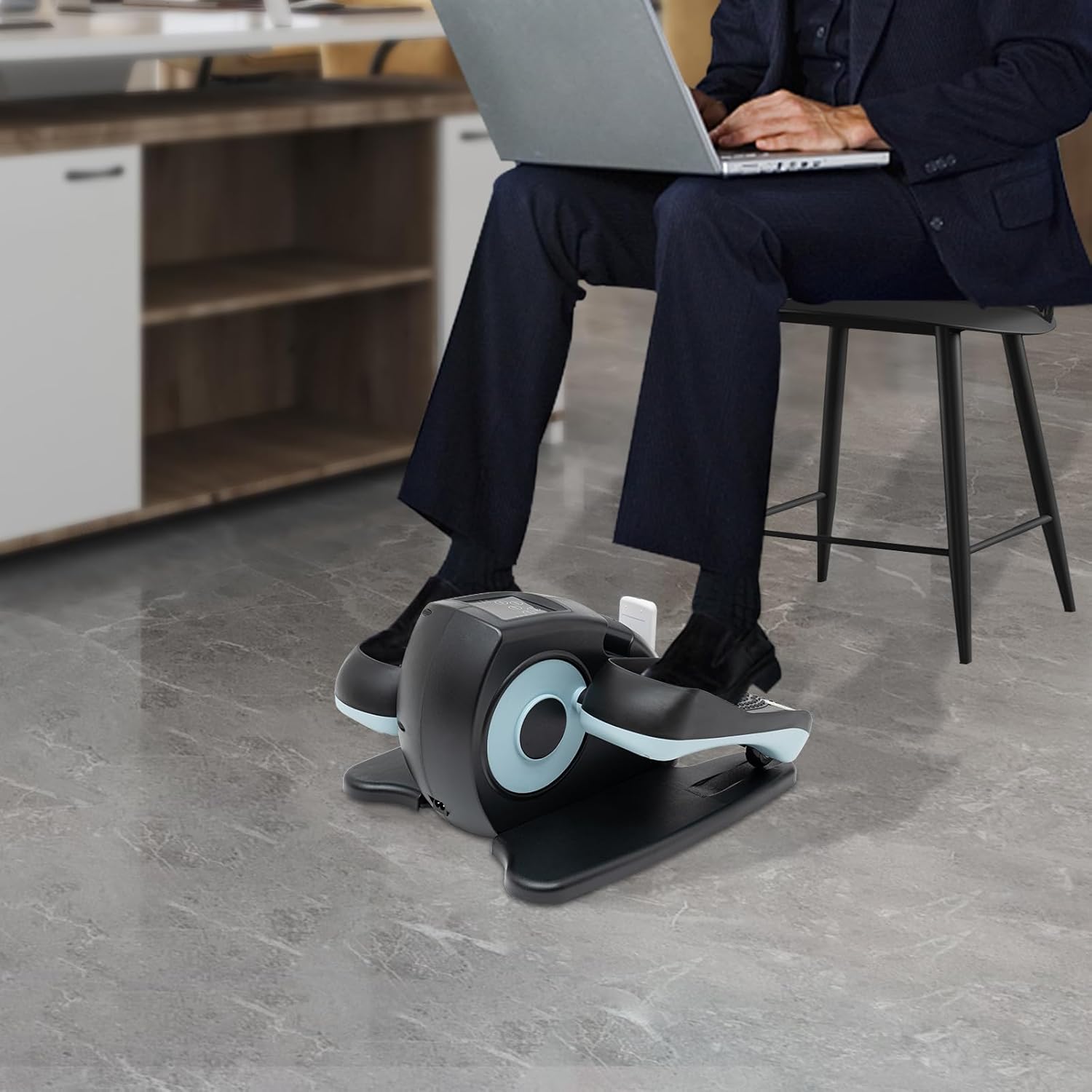 Electric Seated Leg-foot Pedal Exerciser with Remote and LCD Monitor S125283