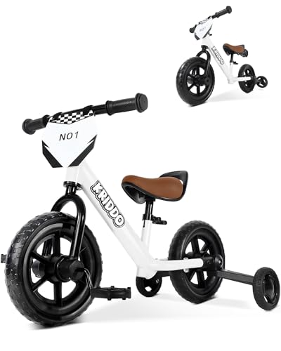 2-in-1 Kids Tricycle and Toddler Balance Bike Black C1652