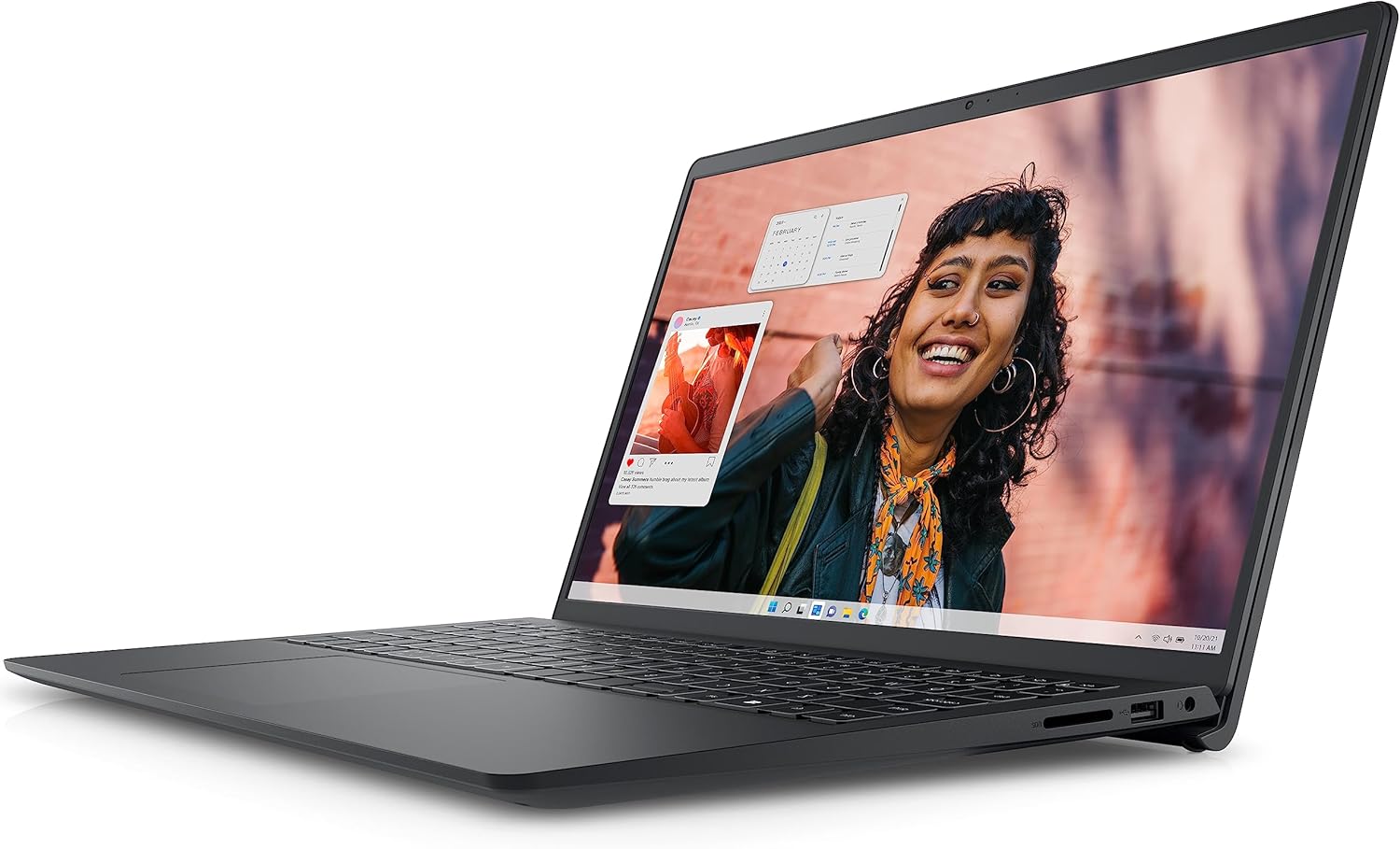 15.6" Touchscreen FHD Laptop Computer, 13th Gen Intel 10-Core i7-1355U, 16GB DDR4 RAM, 1TB PCIe SSD, Carbon Black, Windows 11 Home T2139