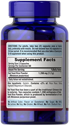 Red Yeast Rice 600 Mg, 120 Count Z3622