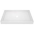 White 48 in. L x 34 in. D Shower Floor & Base J757153