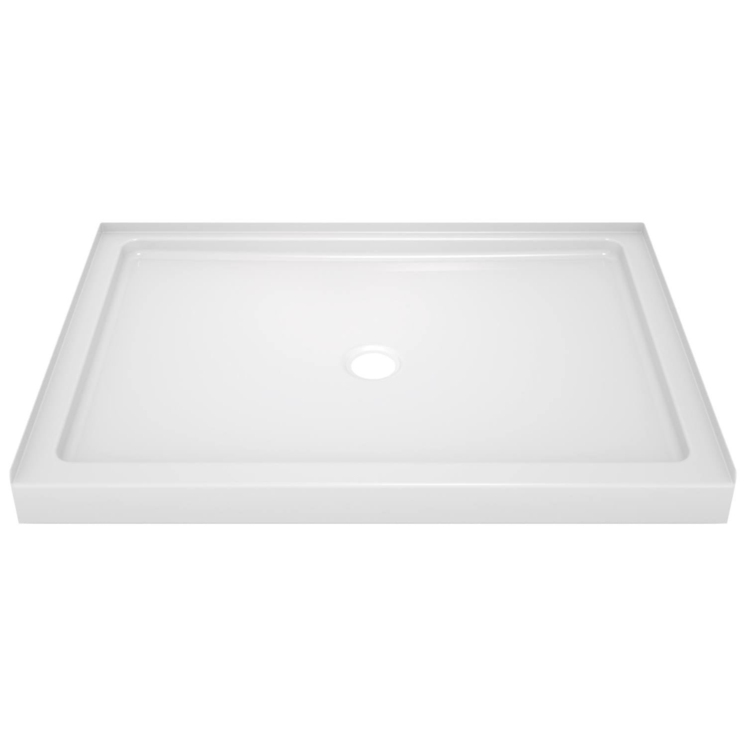 White 48 in. L x 34 in. D Shower Floor & Base J757153
