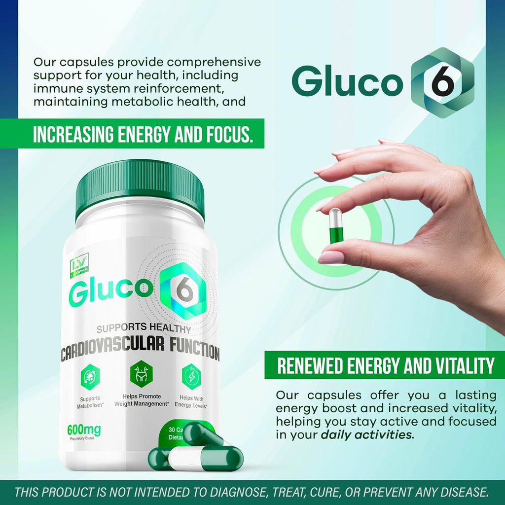 3 Pack 90 Capsules Gluco 6 Capsules X263232