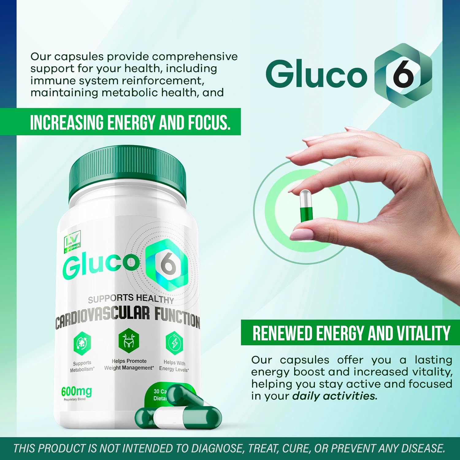 3 Pack 90 Capsules Gluco 6 Capsules X263232