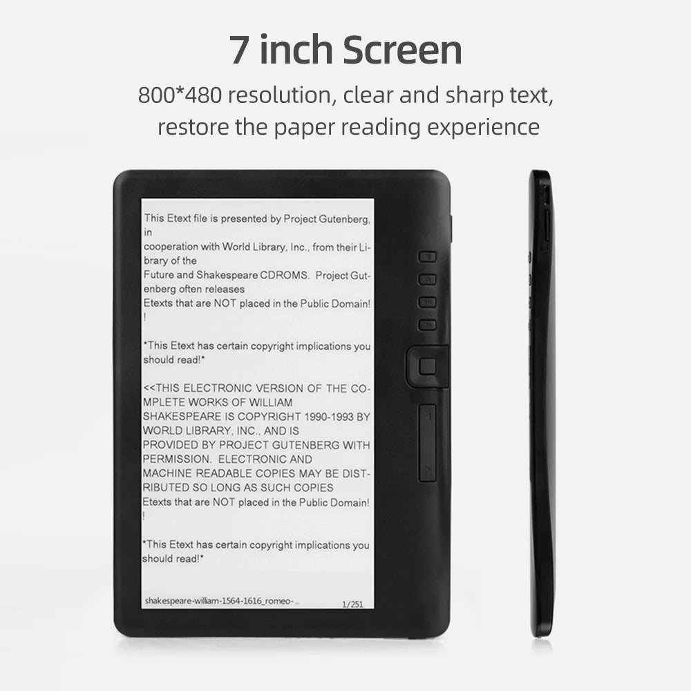 7 inch E-book Reader with 8GB Memory X300