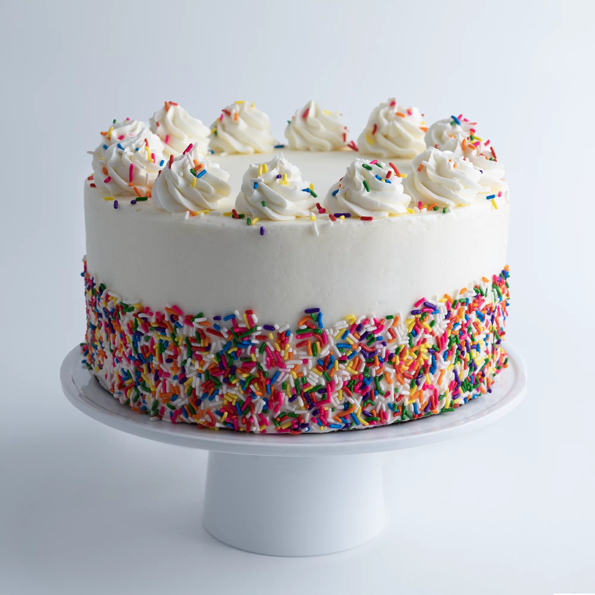 Vanilla Confetti Cake, Large 10” Size B549
