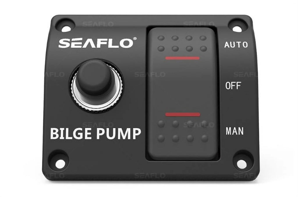 3-Way Bilge Pump Switch Panel 12v 24v with Fuse Holder T5932