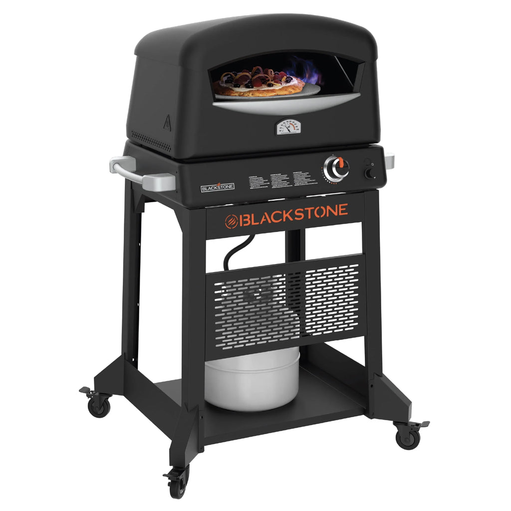 16 Rotating Cordierite Stone Propane Pizza Oven with Mobile Stand F5224