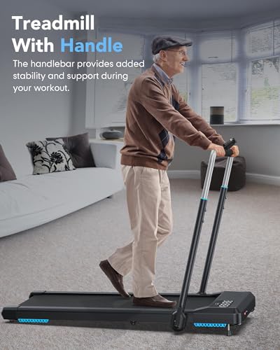 Incline Walking Pad Treadmill, Under Desk Treadmill 330lb Capacity B799835
