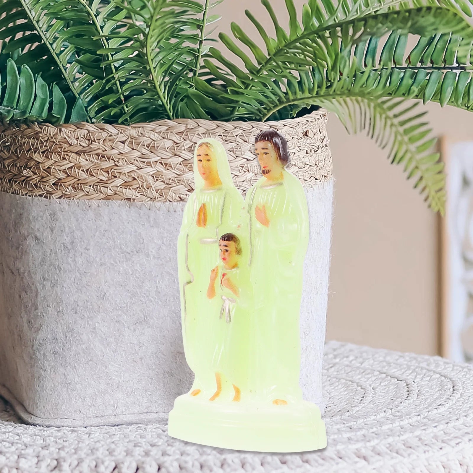 Desktop Decorations Luminous Ornament Church Statue C707589