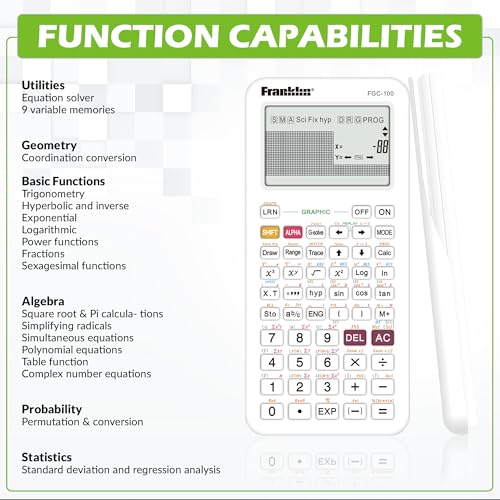 Scientific Graphing Calculator with 3 Operating Modes and 20 Built-in Graphs R7887