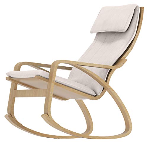 Polyester Flax Beige Poang Armchair Slipcover O8899