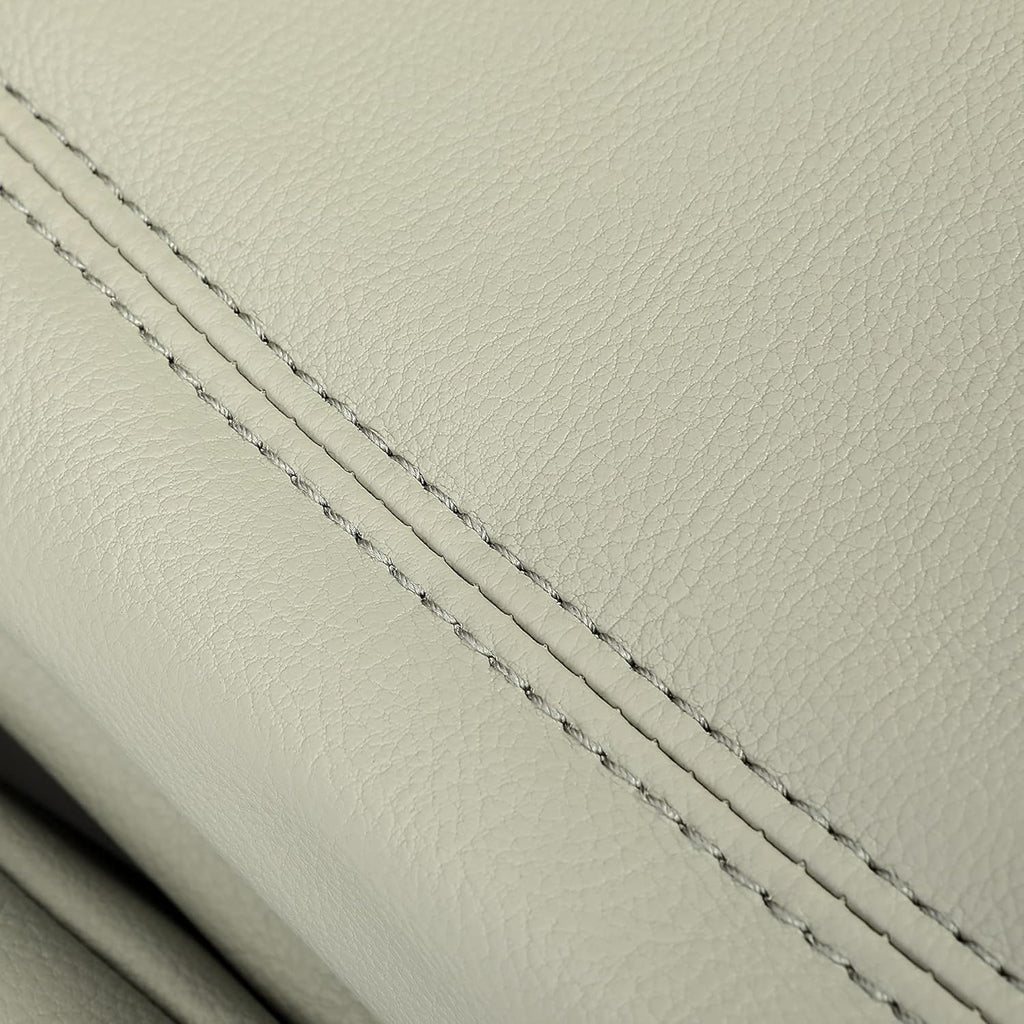Gray Artificial Leather Seat Cover 3 Rows 8 Seaters D377136