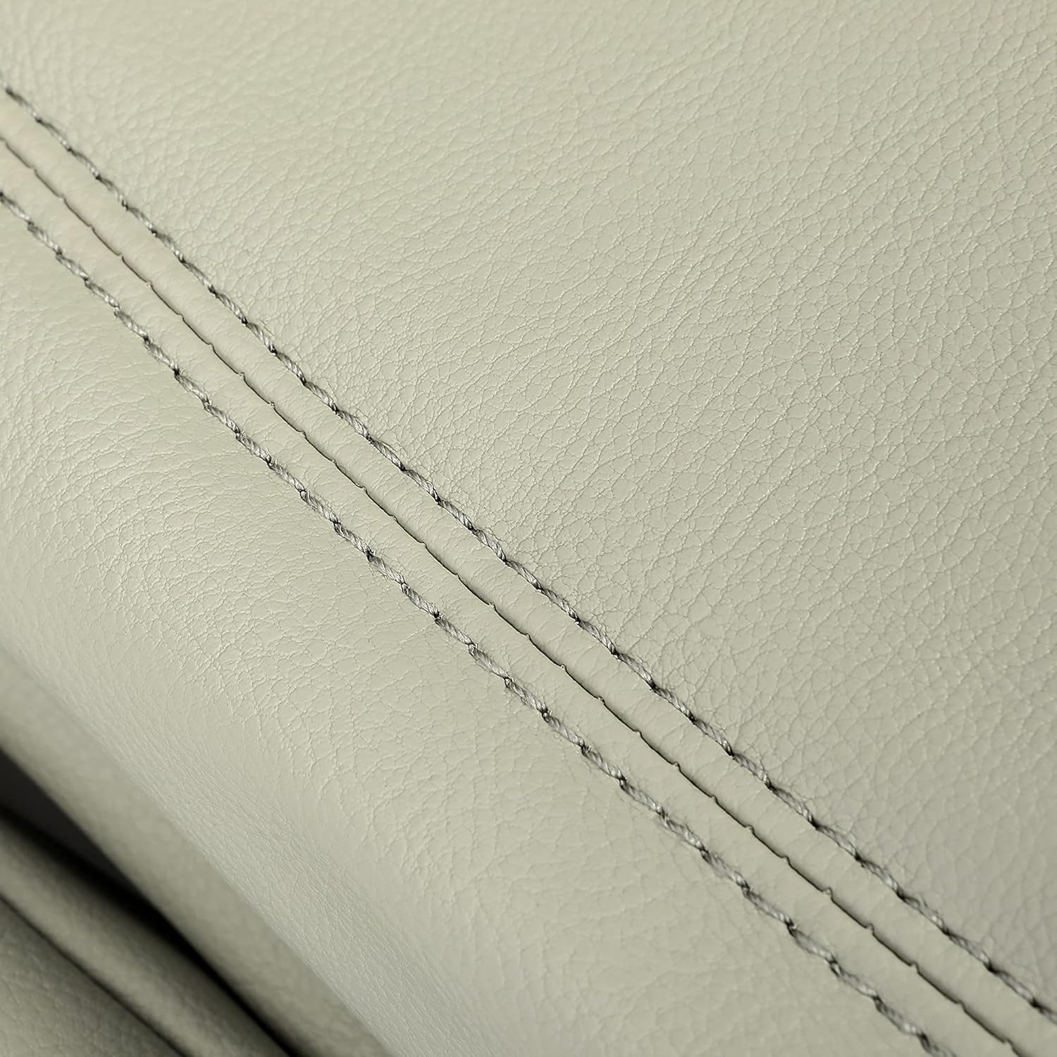 Gray Artificial Leather Seat Cover 3 Rows 8 Seaters D377136