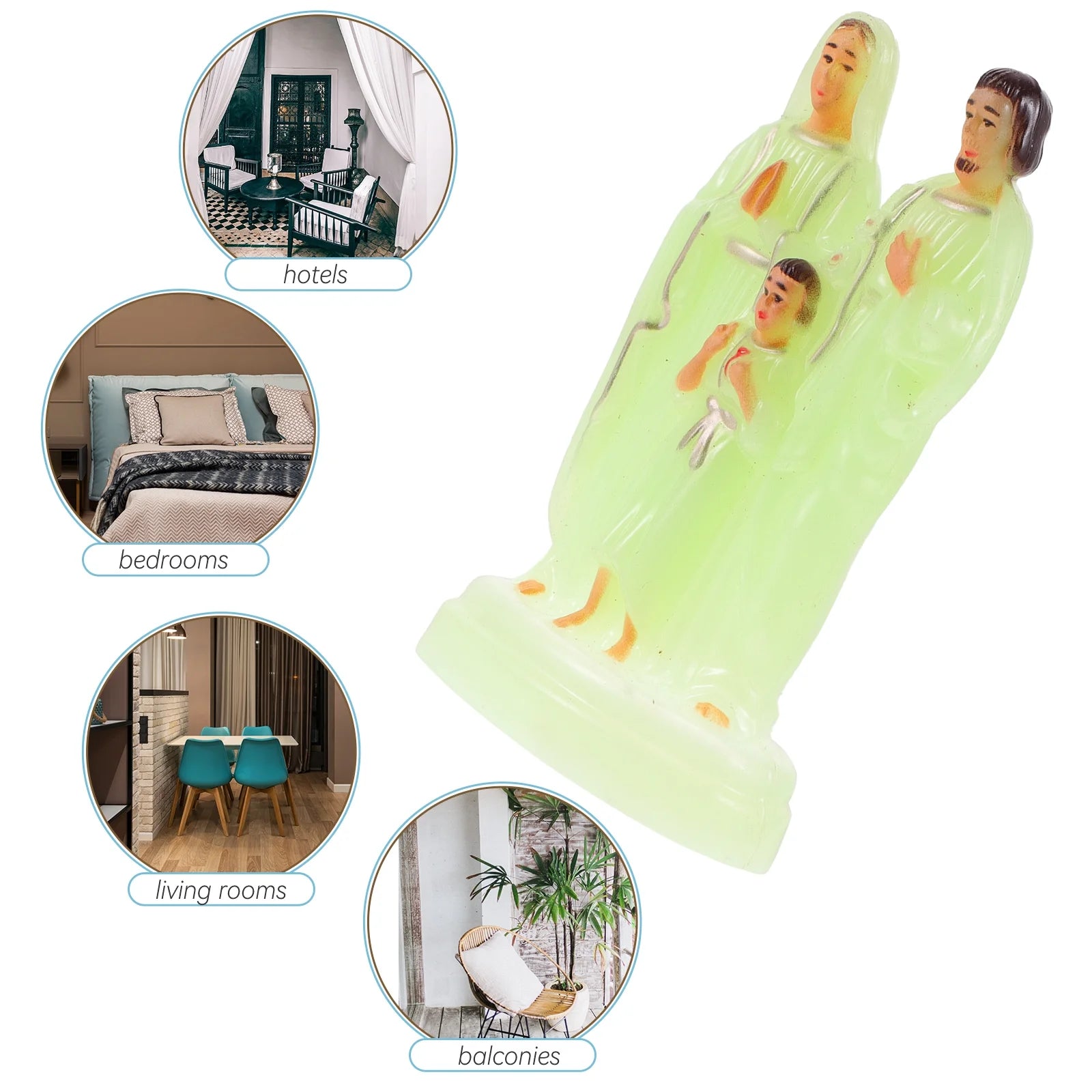 Desktop Decorations Luminous Ornament Church Statue C707589