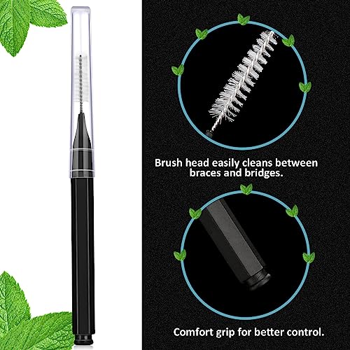 Black 50 Pieces Interdental Brush Toothpick R399