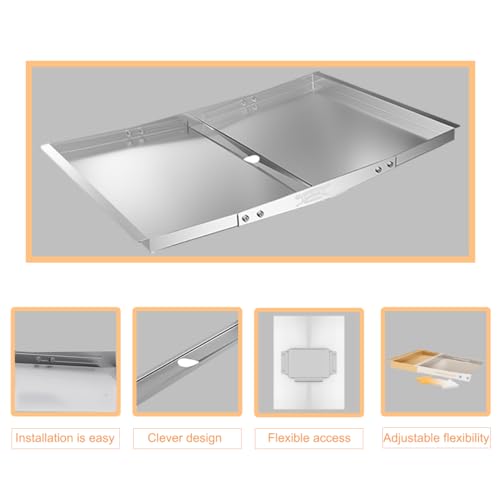 Adjustable Galvanized Steel Grease Tray for Gas Grill (24"-30") G618492